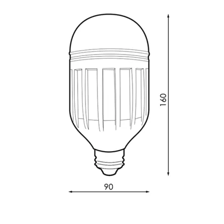 Ampoule led e27 industriel 50w-5500 lumens-6500k