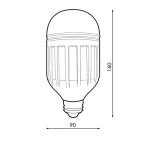 Ampoule led e27 industriel 50w-5500 lumens-6500k