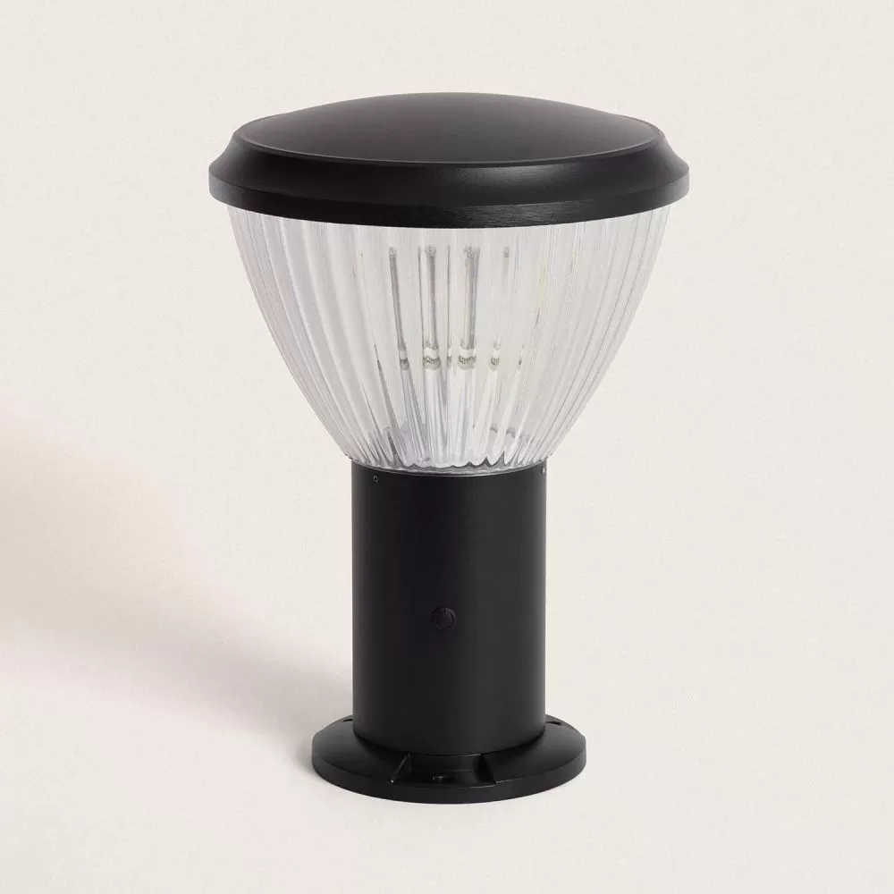 borne-led-balise-noire-35cm-ip65-culot-e27