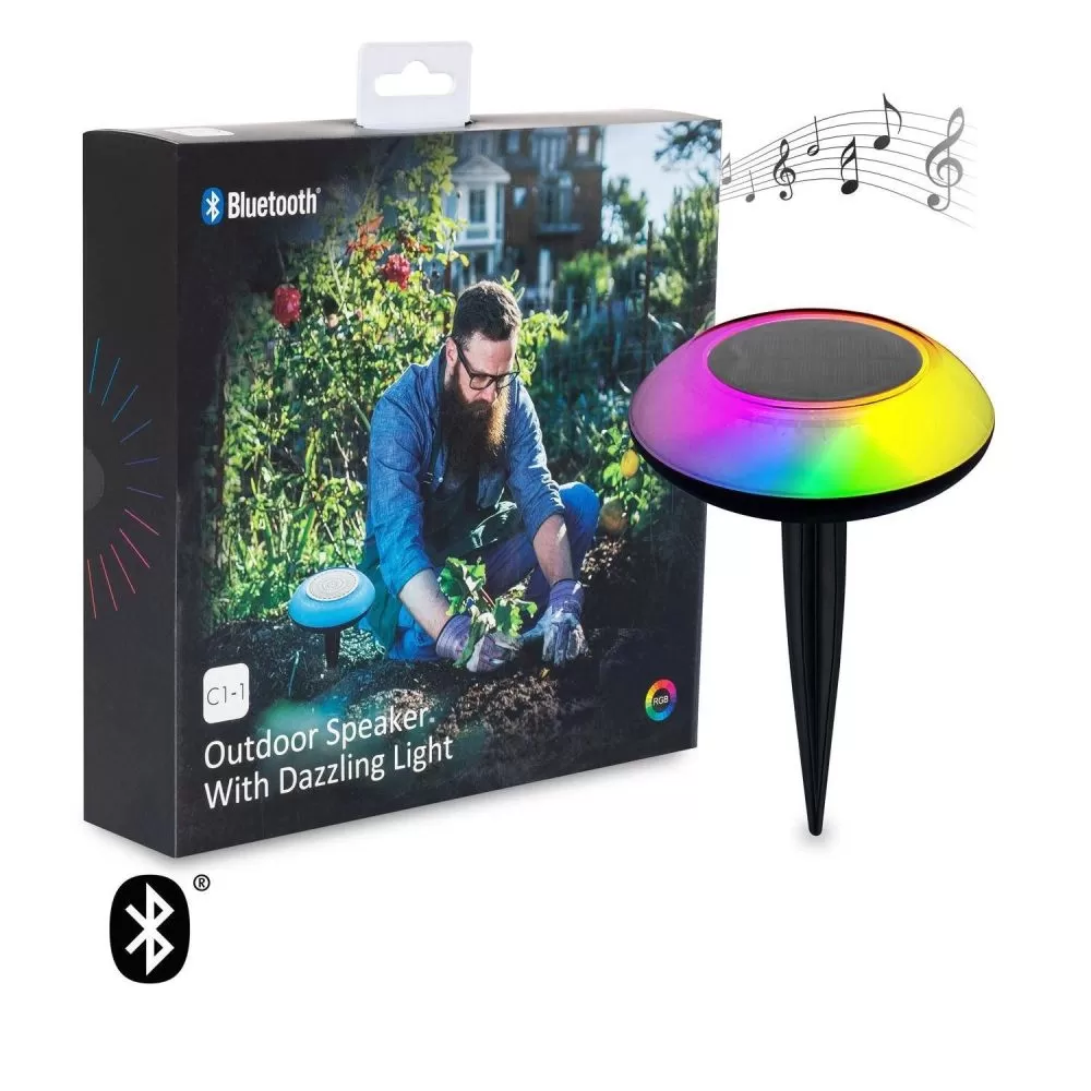 haut-parleur-bluetooth-spot-sur-piquet-solaire-ip65-rgbw-eclairage-jardin