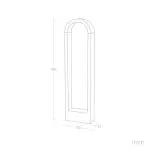 borne-led-balise-noire-60cm-arches-ip65-600lm-3000k