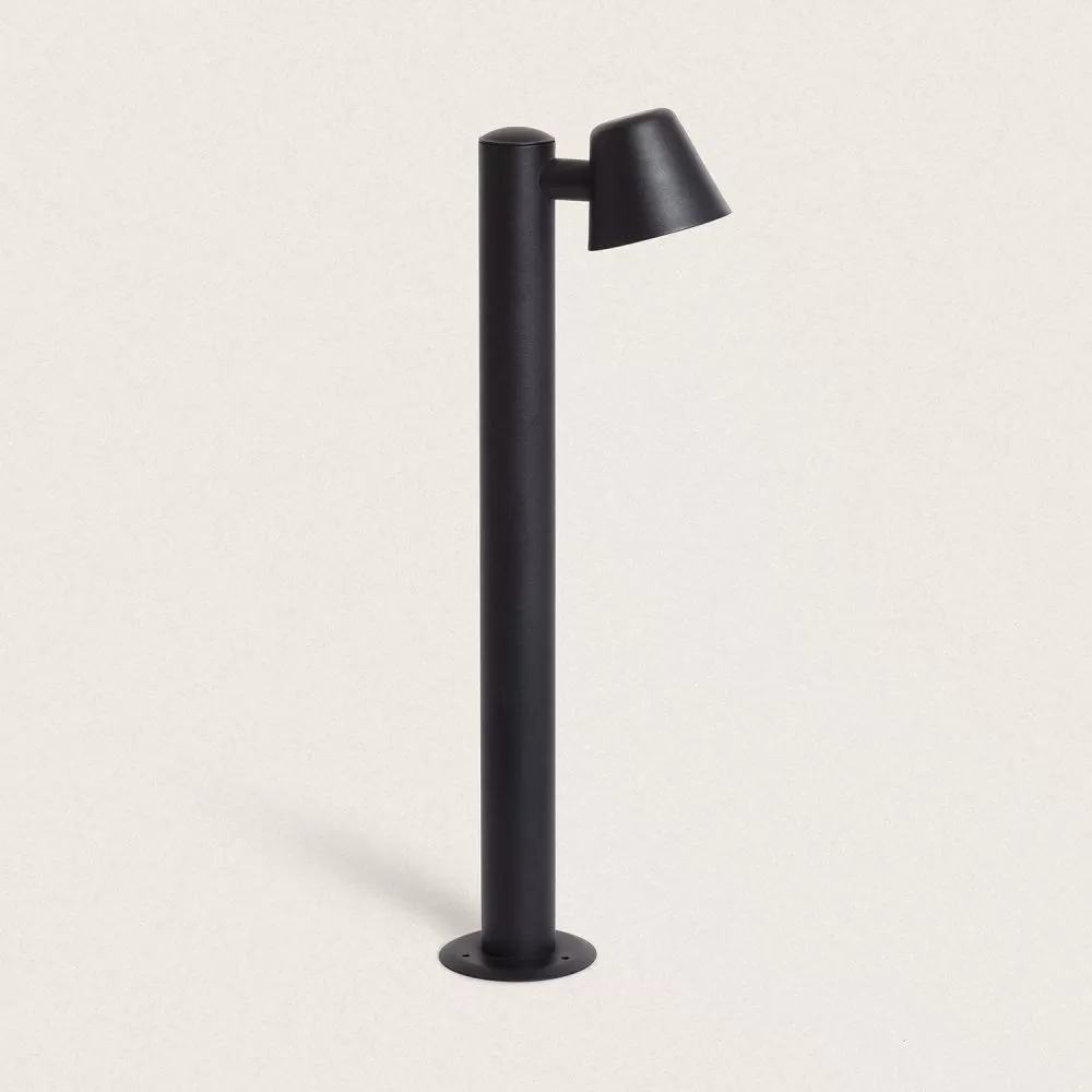 borne-balise-exterieure-70cm-noire-culot-gu10