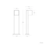 borne-exterieure-led-8w-noire-600-lumens-ip54
