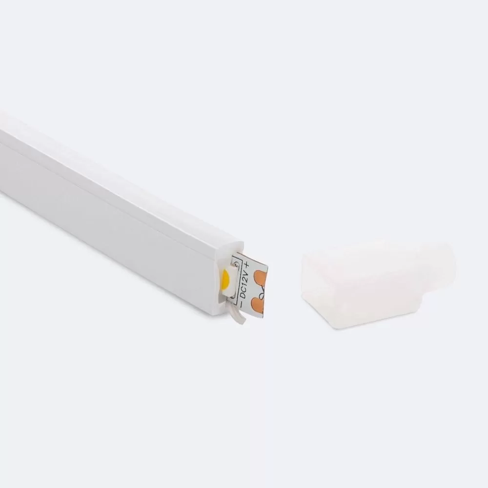 Profilé Aluminium ruban encastrable de sol avec diffuseur Continu pour Ruban LED