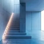 Profilé Aluminium ruban encastrable de sol avec diffuseur Continu pour Ruban LED