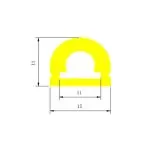 Profilé Aluminium ruban encastrable de sol avec diffuseur Continu pour Ruban LED