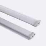 Profilé Aluminium ruban encastrable de sol avec diffuseur Continu pour Ruban LED