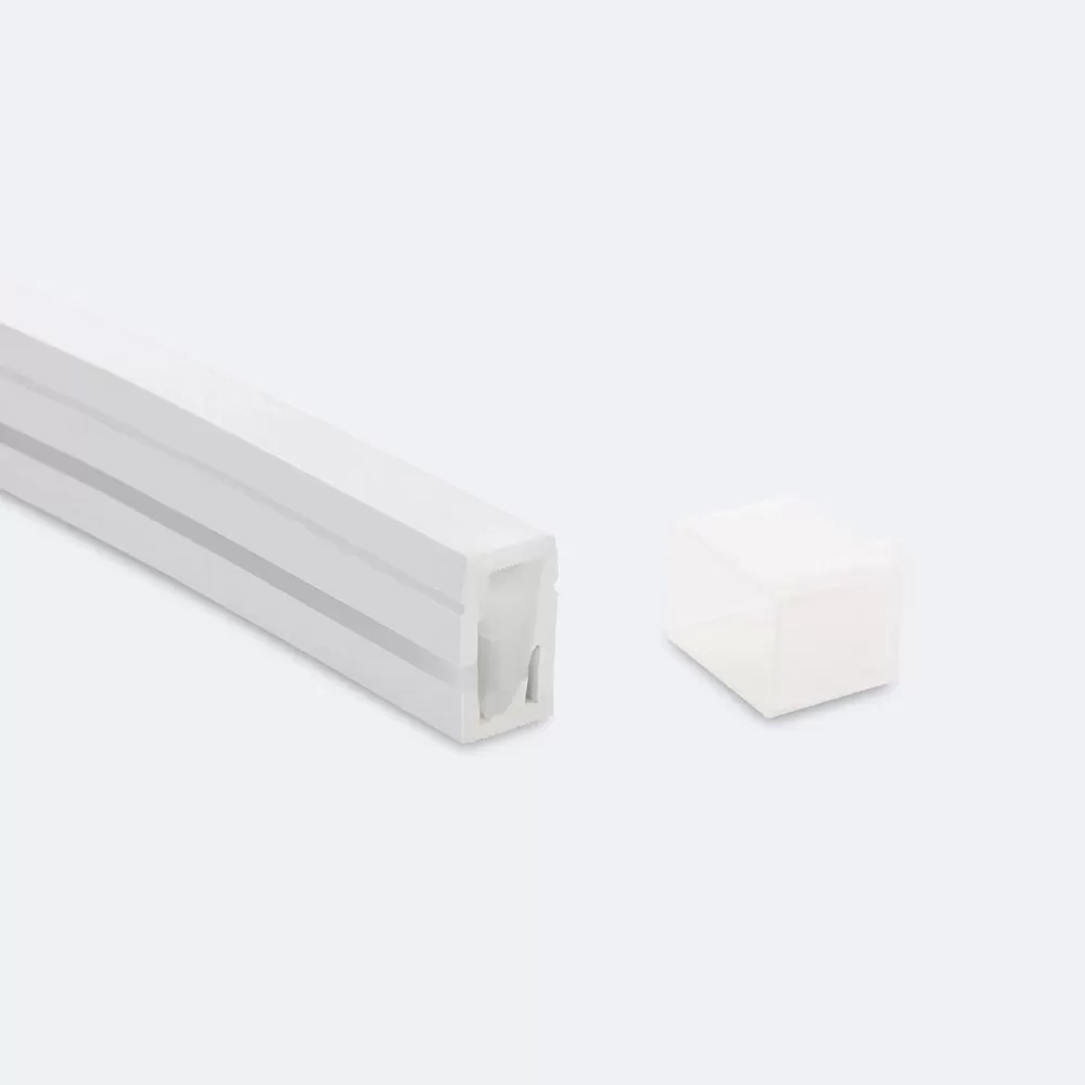 Profilé Aluminium ruban encastrable de sol avec diffuseur Continu pour Ruban LED