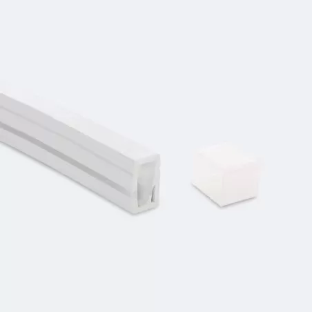 Profilé Aluminium ruban encastrable de sol avec diffuseur Continu pour Ruban LED