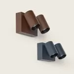 applique-exterieure-led-18w-cct-double-spots-orientable-tube-ip65