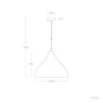 suspension-feutre-orange-33cm-decoration-modern-culot-e27