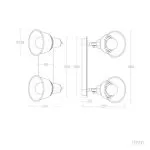 applique-plafonnier-double-patere-orientable-noir-culot-e14-effet-cage