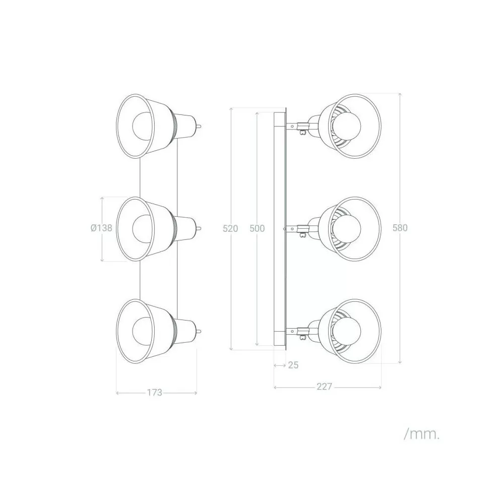 applique-plafonnier-triple-pateres-orientable-salle-de-bain-ip44