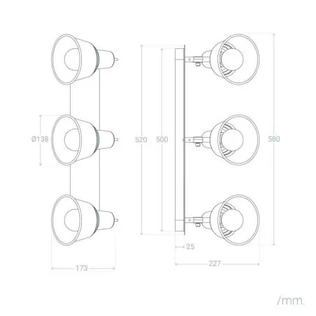 applique-plafonnier-triple-pateres-orientable-salle-de-bain-ip44