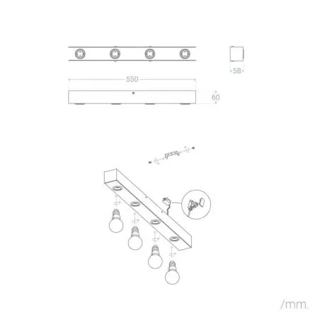 applique-metal-noir-salle-de-bain-ip44-quatres-culot-e27
