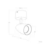 applique-murale-spot-simple-orientable-gu10-etanche-ip65