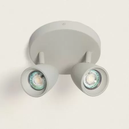 applique-plafonnier-gris-spot-orientable-2x-gu10