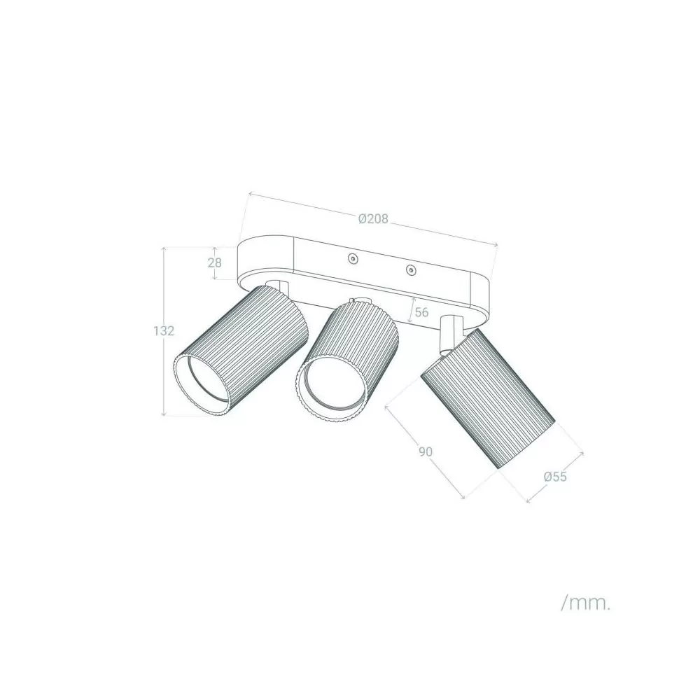 applique-plafonnier-spot-orientable-simple-gu10