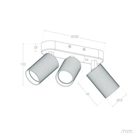 applique-plafonnier-spot-orientable-simple-gu10