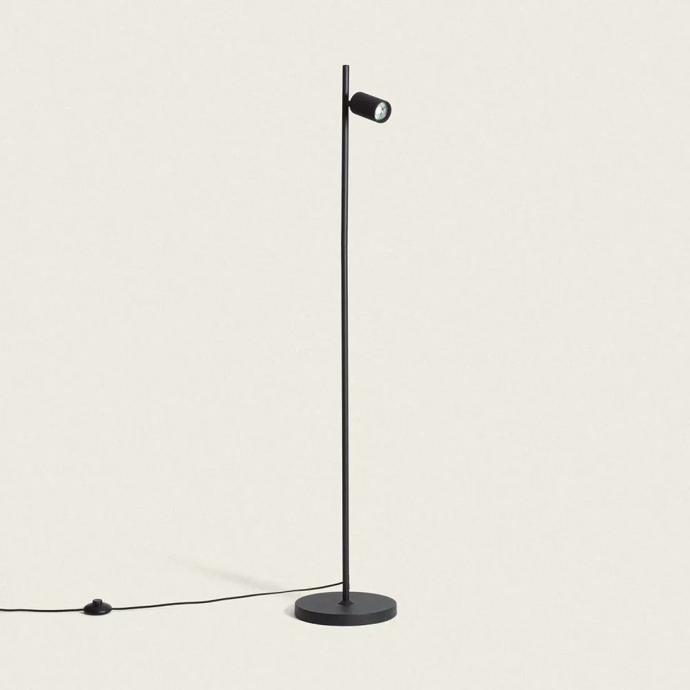 lampadaire-a-poser-123cm-spot-orientable-noir-gu10