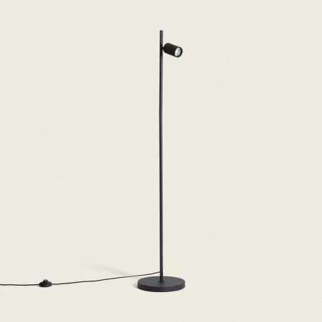 lampadaire-a-poser-123cm-spot-orientable-noir-gu10