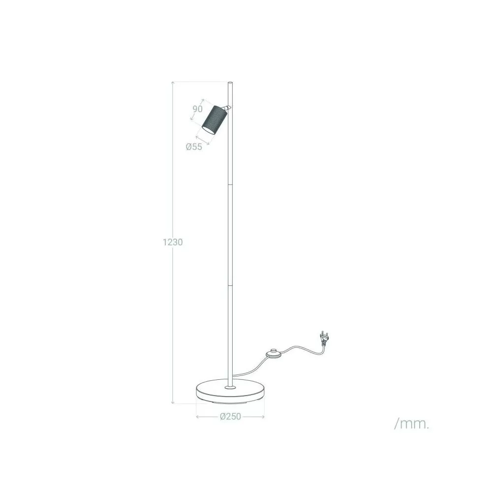 lampadaire-a-poser-123cm-spot-orientable-noir-gu10