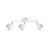 applique éclairage mural ou de plafond spot patere orientable noir et chrome-culot gu10