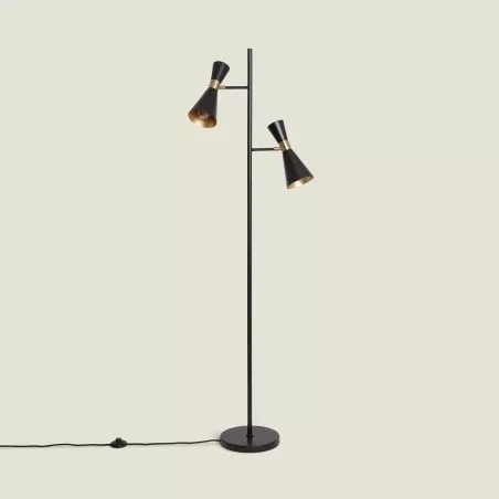 applique-murale-noire-double-tetes-culot-e14-metal-noir-