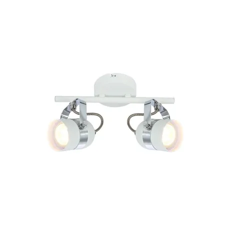 applique éclairage mural ou de plafond spot patere orientable noir et chrome-culot gu10