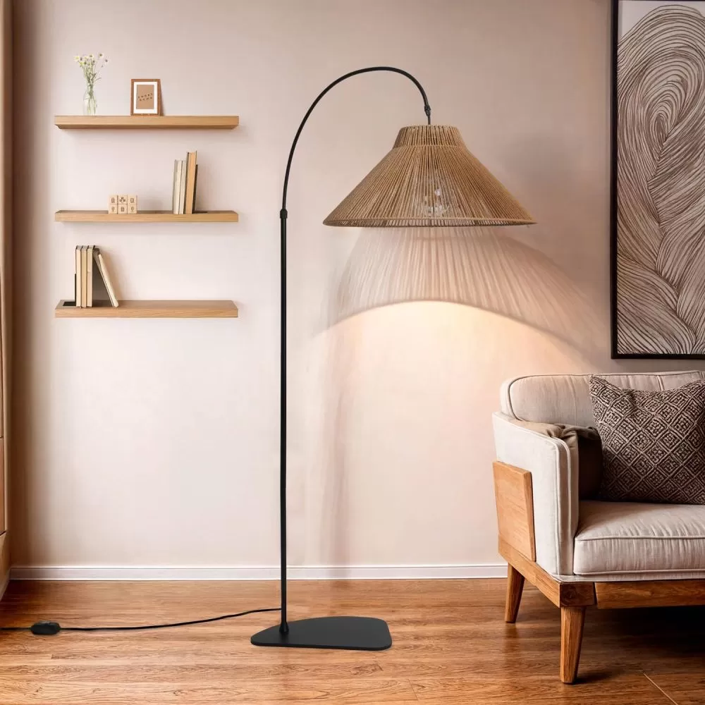 lampadaire-exterieur-ip44-metal-et-corde-150cm