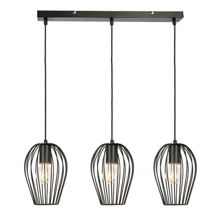 SUSPENSION 36cm design noire lustre plafonnier culot ampoule e27