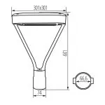 tete-de-mat-led-droit-orientable-multi-puissance-eclairage-public-cct