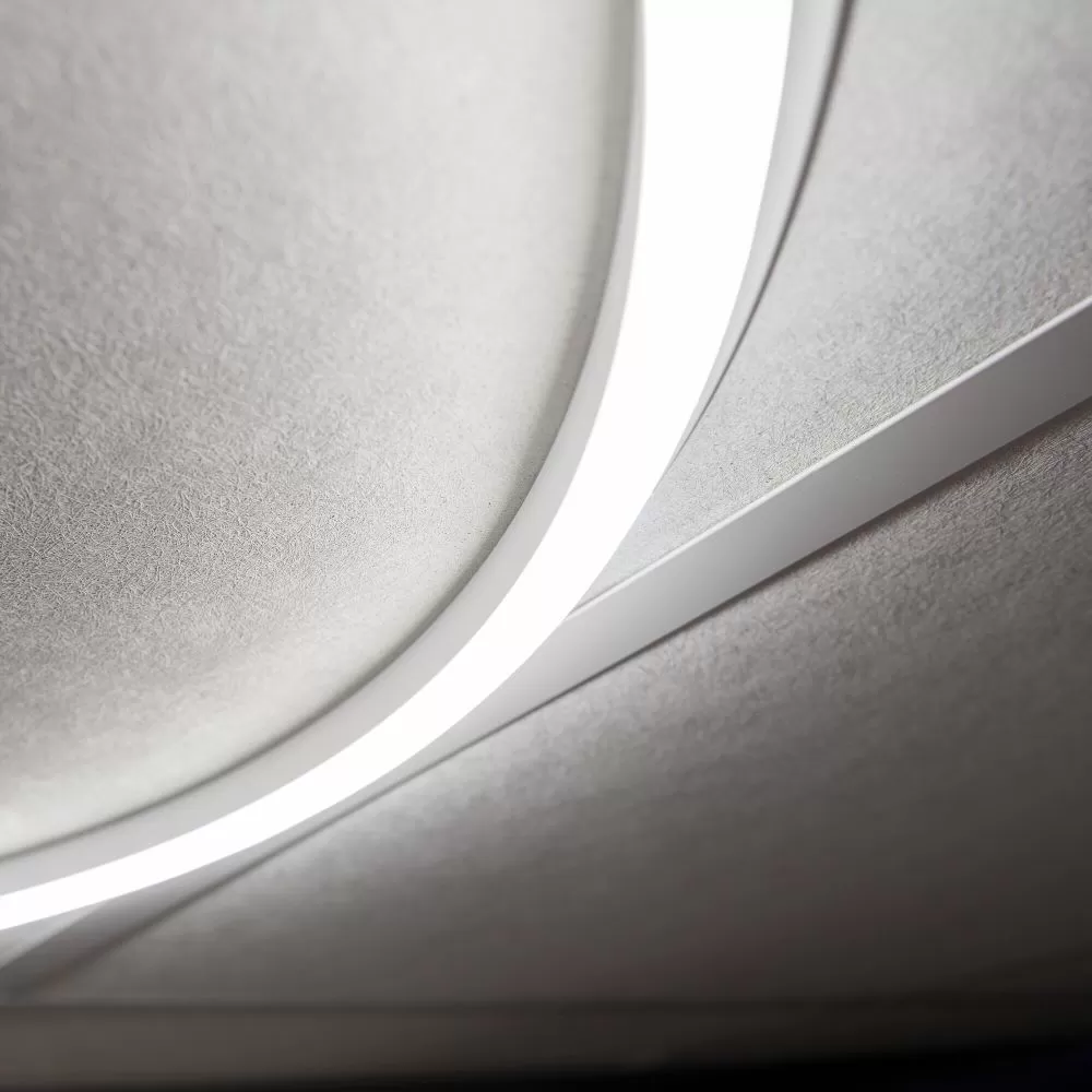 Plafonnier dalle ronde led 40w-3500lm-4000k-avar bureau acceuil