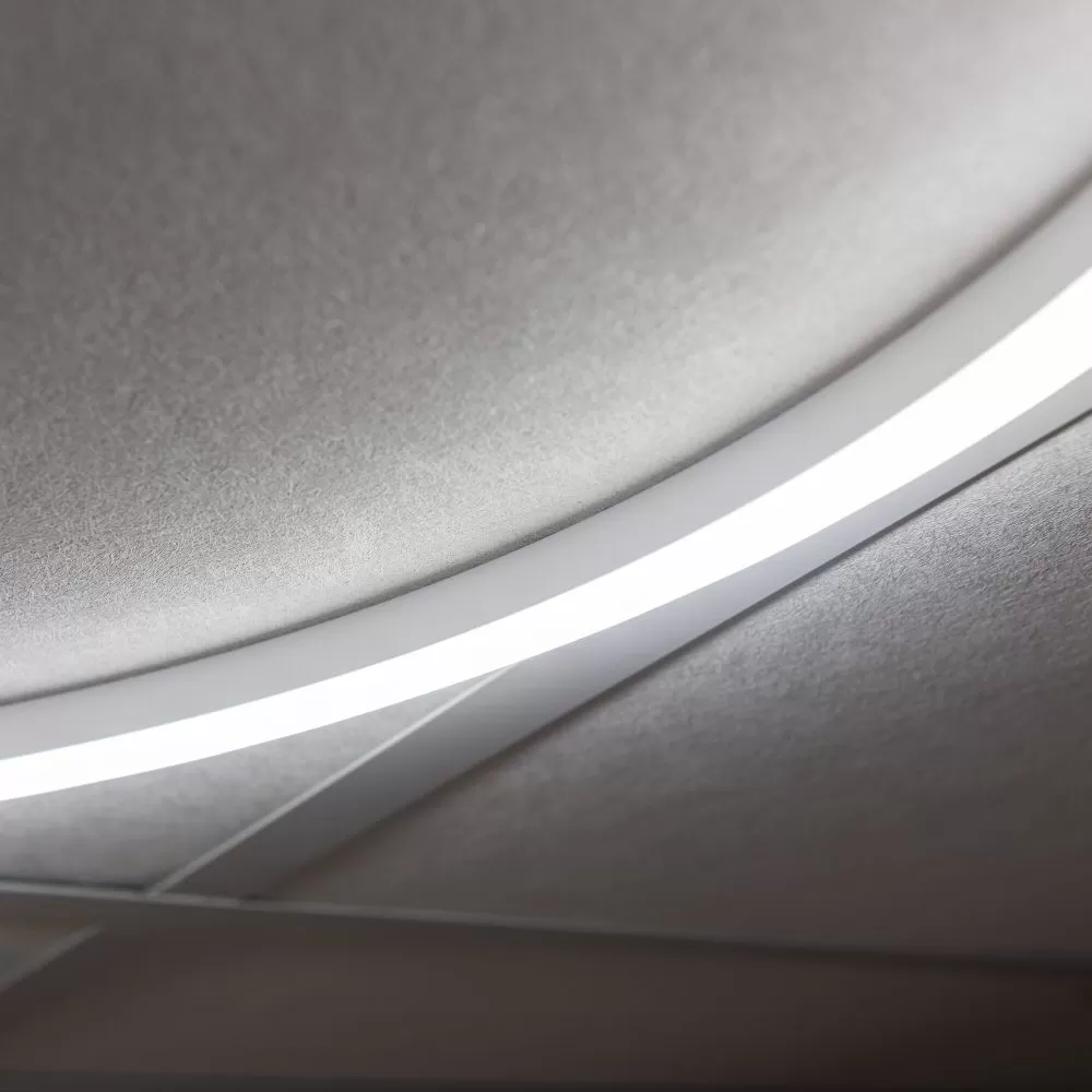 Plafonnier dalle ronde led 40w-3500lm-4000k-avar bureau acceuil