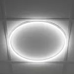 Plafonnier dalle ronde led 40w-3500lm-4000k-avar bureau acceuil