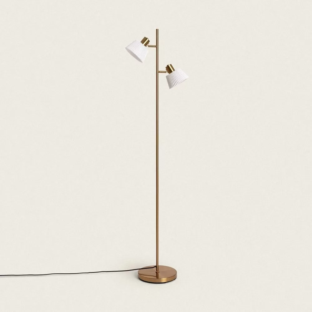 lampadaire-pied-154cm-metal-dore-et-abat-jour-culot-e14