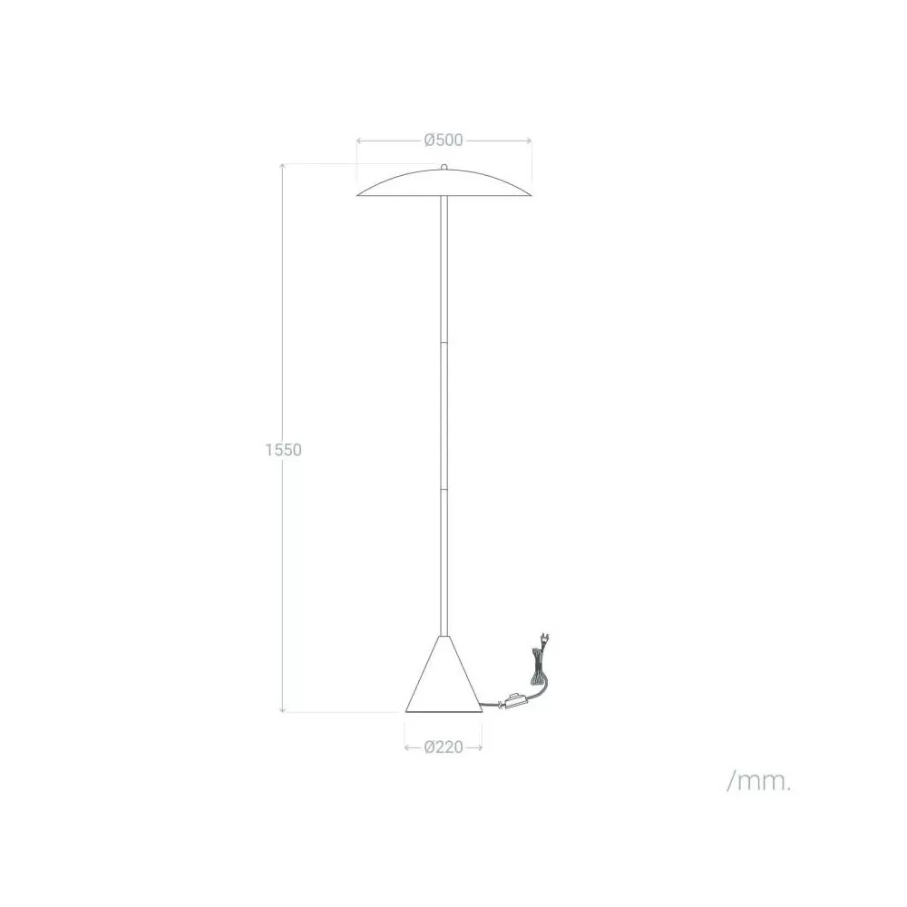 lampadaire-pied-155cm-metal-coupelle-50cm-2xculot-e14
