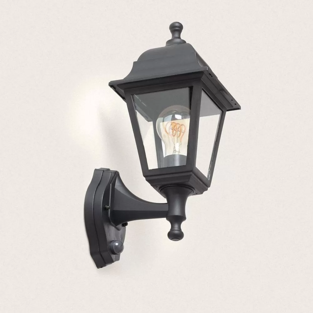 applique-ip44-lanterne-noire-detecteur-de-mouvement-pir-