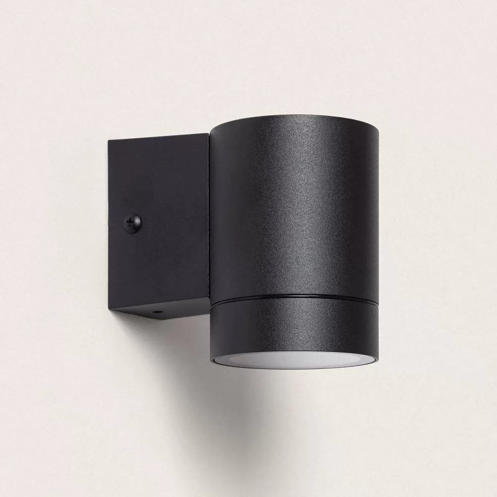 applique-noire-aluminium-tube-simple-culot-gu10