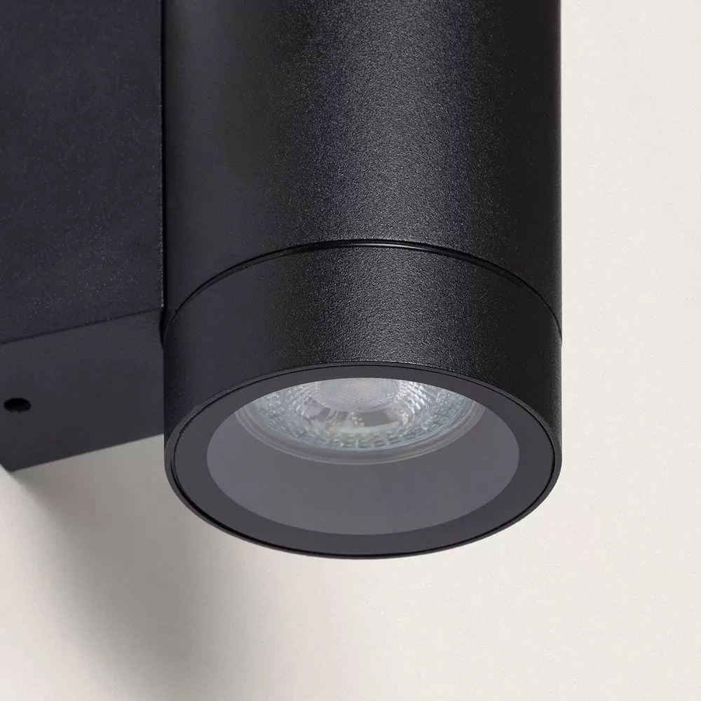 applique-noire-aluminium-tube-simple-culot-gu10