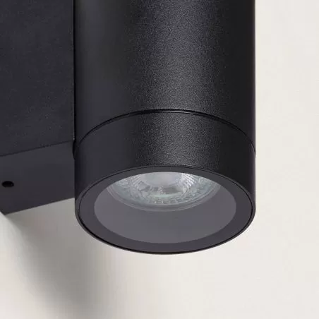 applique-noire-aluminium-tube-simple-culot-gu10