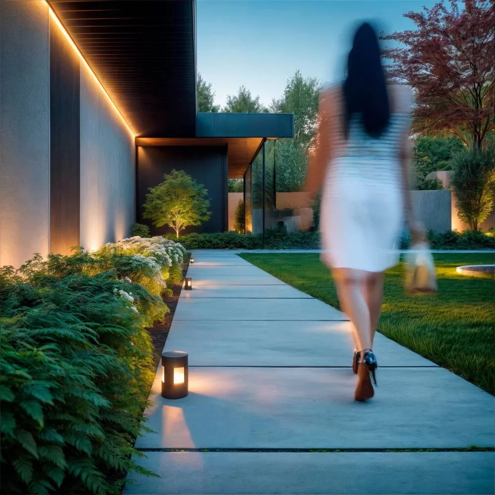 mini-borne-potelet-exterieur-14cm-noire-7w-led-ip65