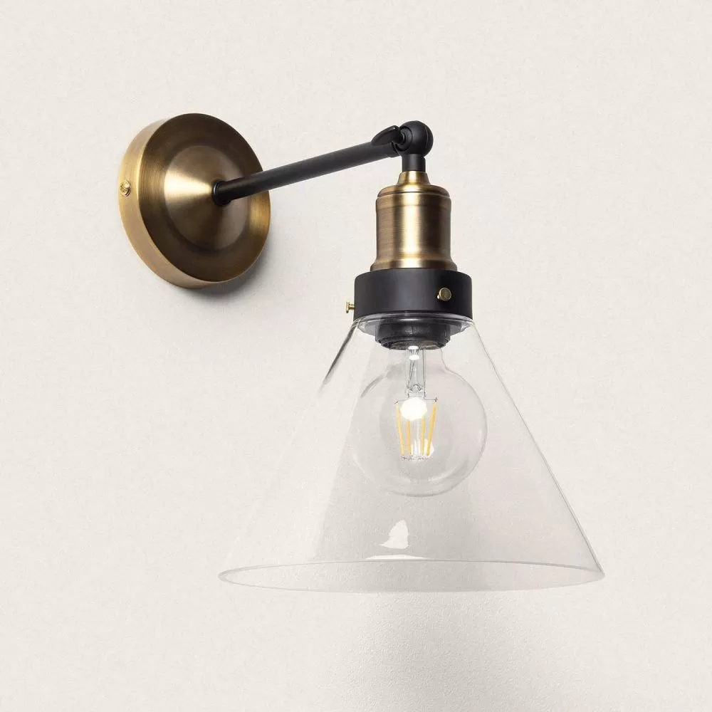 applique-murale-metal-laiton-et-cloche-verre