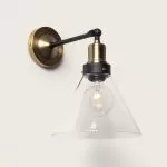 applique-murale-metal-laiton-et-cloche-verre