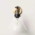 applique-murale-metal-laiton-et-cloche-verre
