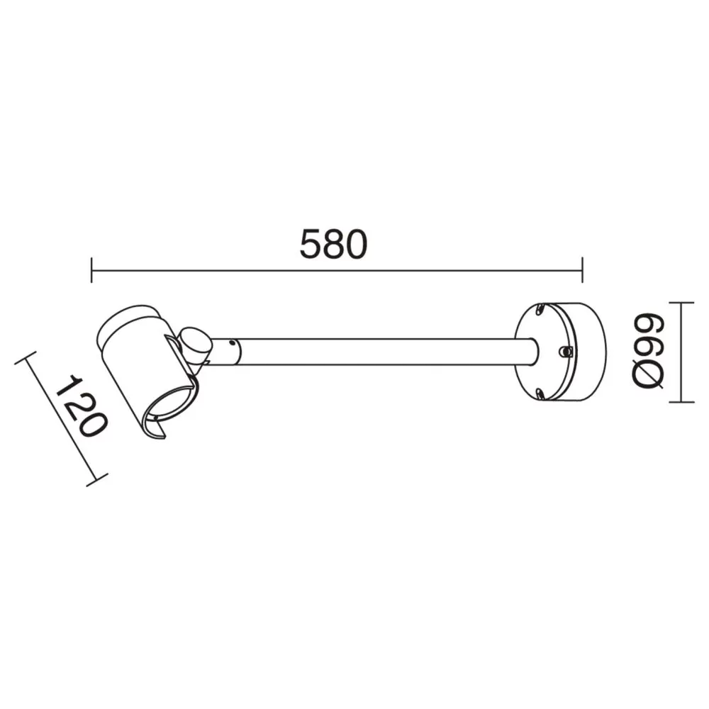 Pro.NAGORE IP65 LED 10W 612lm 3000K Ant. - Pas cher