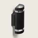 applique-noire-aluminium-tube-double-culot-gu10