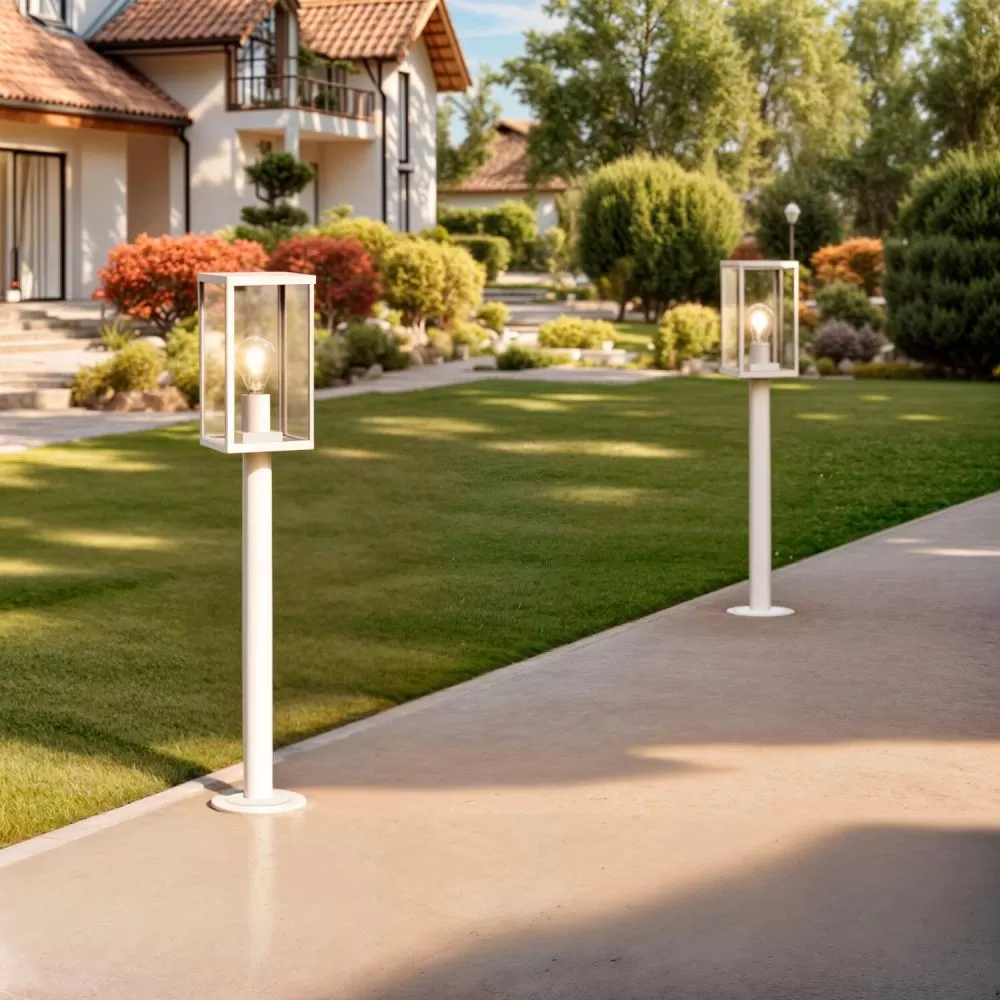 borne-blanche-68cm-potelet-balisage-exterieur-culot-e27-ip44220v-cage-moderne