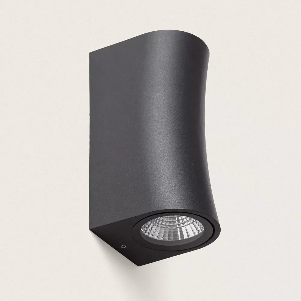 applique-murale-exterieur-noire-design-double-eclairage-led-12w-etanche-180mm