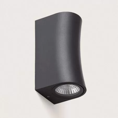 applique-murale-exterieur-noire-design-double-eclairage-led-12w-etanche-180mm